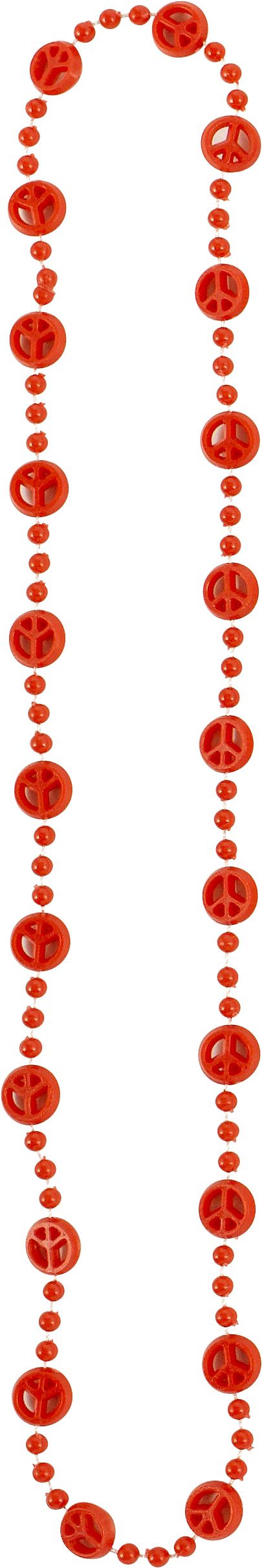 Multicolour Peace Sign Bead Necklaces, 10-pk Front_Flat
