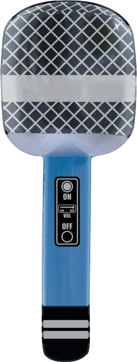 Microphones gonflables, paq. 4 Front_Flat