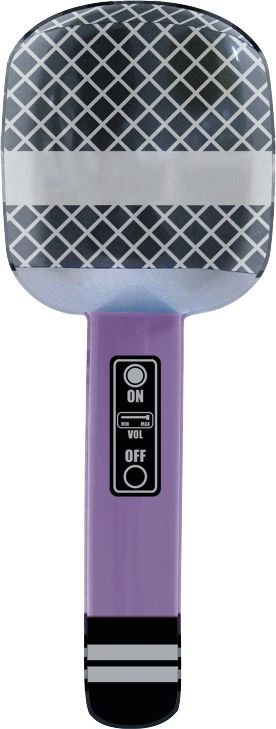 Microphones gonflables, paq. 4 Front_Flat