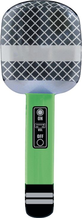 Microphones gonflables, paq. 4 Front_Flat