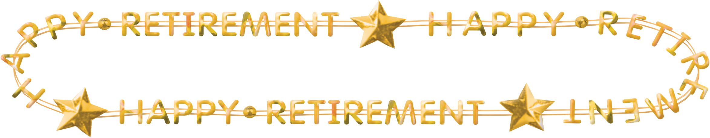 Happy Retirement "Happy Retirement" Word Beaded Necklaces Jewelry, Multi-Coloured, 32-in, 6-pk, Wearable Accessories for Retirement Front_Flat