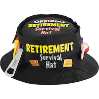 Chapeau cloche Célébration Bonne retraite Front_Elevated