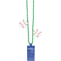 Collier avec sifflet de baseball CloseUp