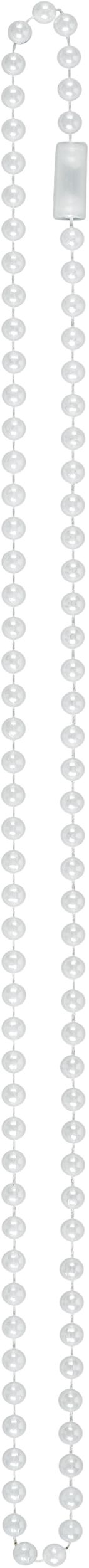 Beaded Necklaces Jewelry, Black/Pink/White, 30-in, 10-pk, Wearable Costume Accessories for Halloween Front_Flat