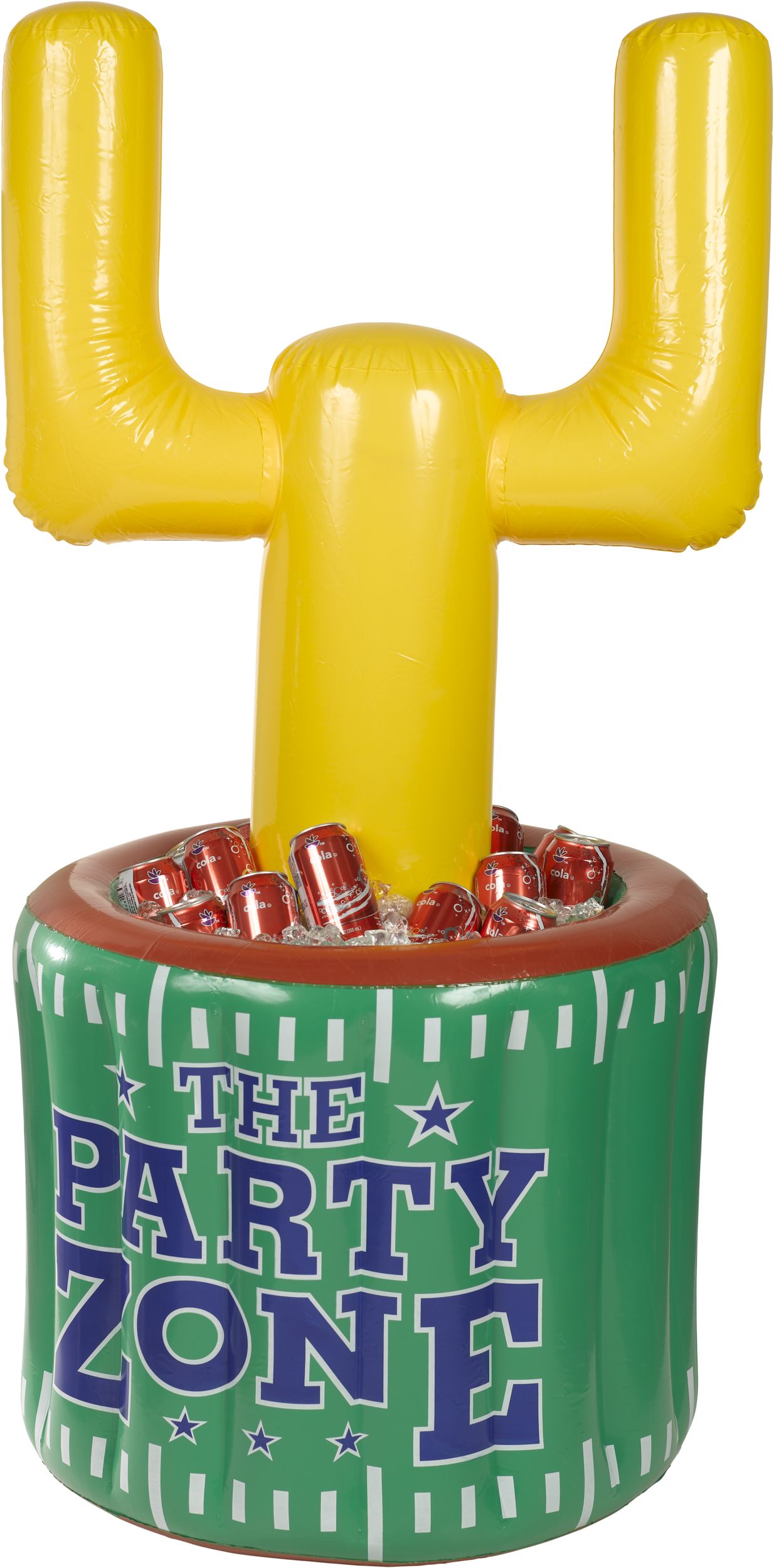 Inflatable Football Cooler Front_Flat