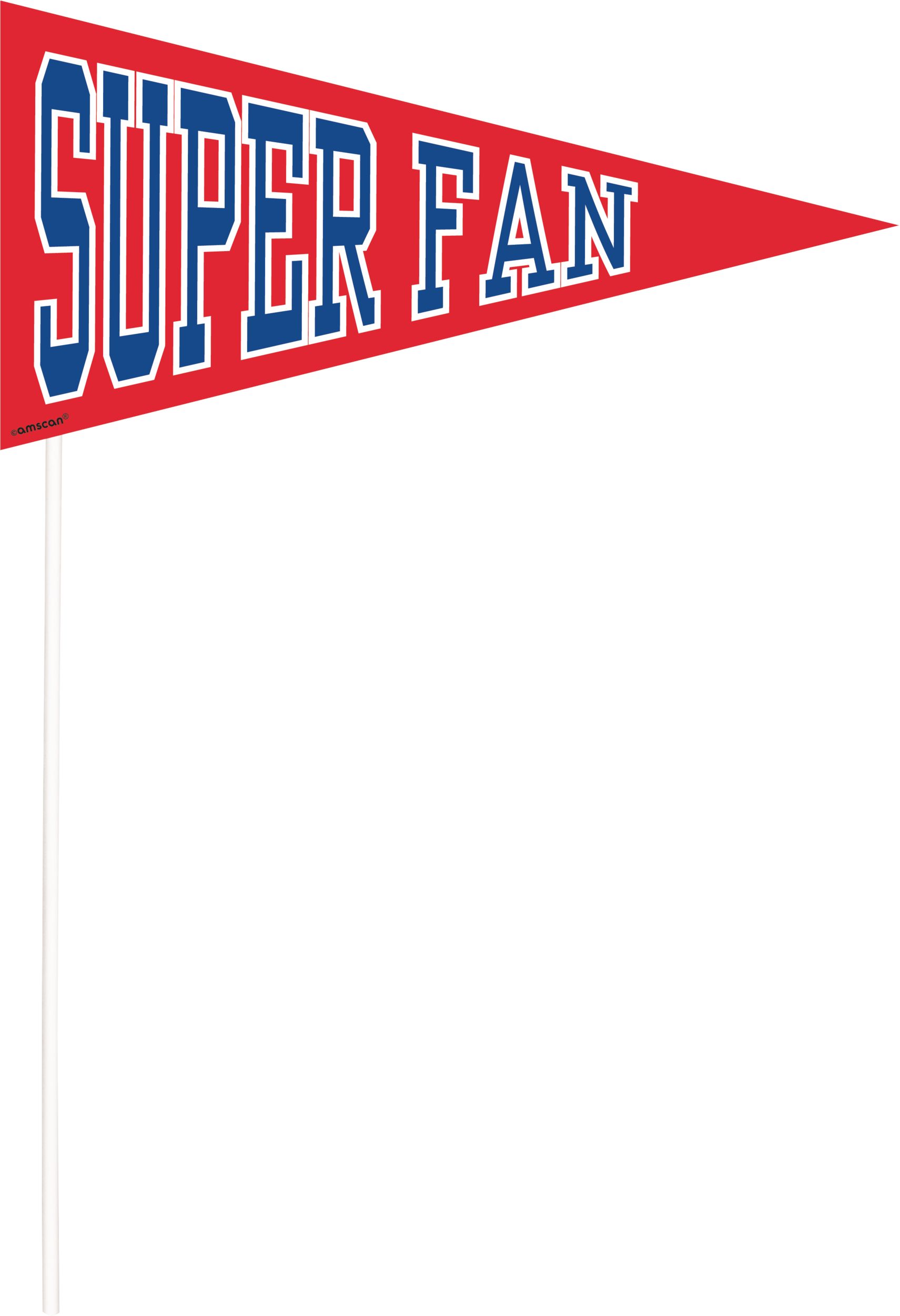 Football "Touch Down" Plastic Scene Setter Background Decoration with Photo Booth Props, Blue/Yellow, 14-in, 13-pk, for Sports Party Front_Flat