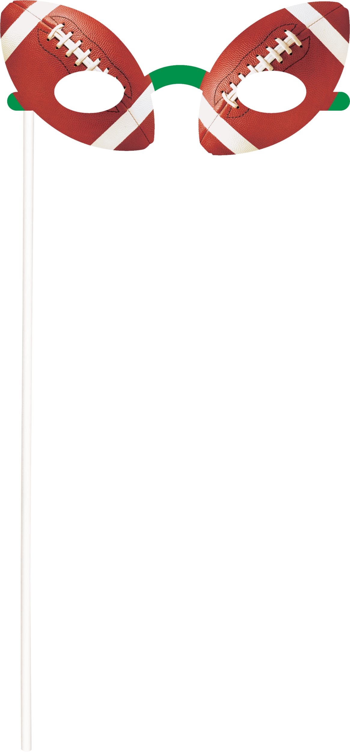 Football "Touch Down" Plastic Scene Setter Background Decoration with Photo Booth Props, Blue/Yellow, 14-in, 13-pk, for Sports Party Front_Flat