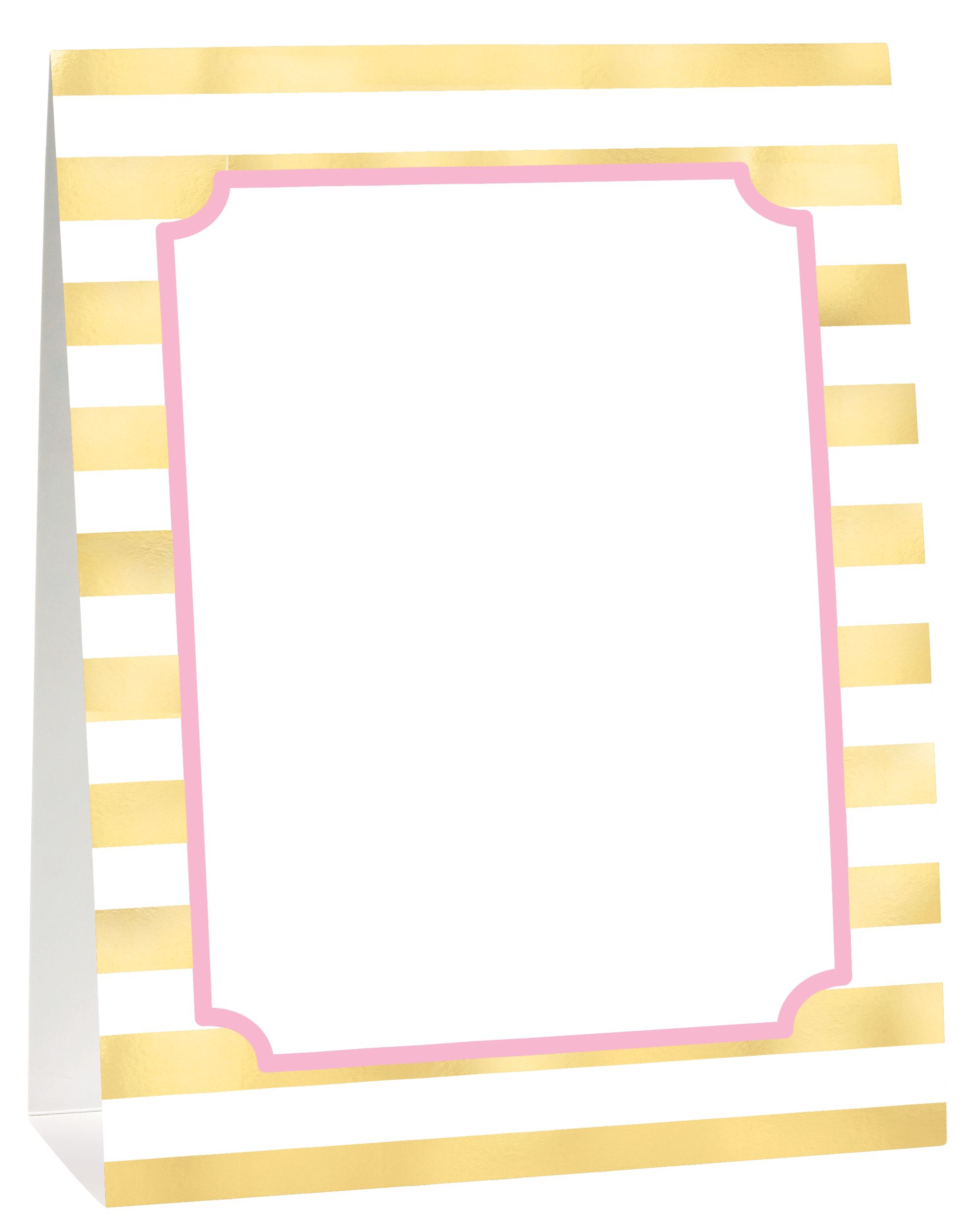 Metallic Pink  Gold 1st Birthday Buffet Decorating Kit, 12-pc Front_Angled_Right