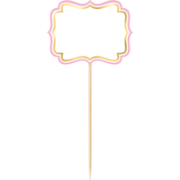 Metallic Pink  Gold 1st Birthday Buffet Decorating Kit, 12-pc Front_Flat