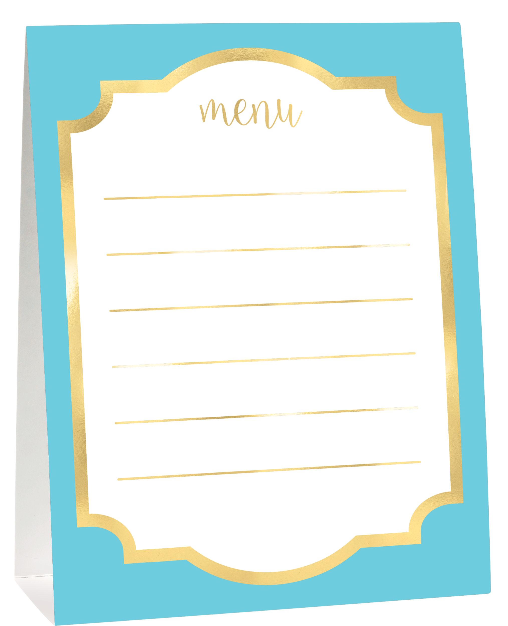 Metallic Blue  Gold 1st Birthday Buffet Decorating Kit, 12-pc Front_Angled_Right