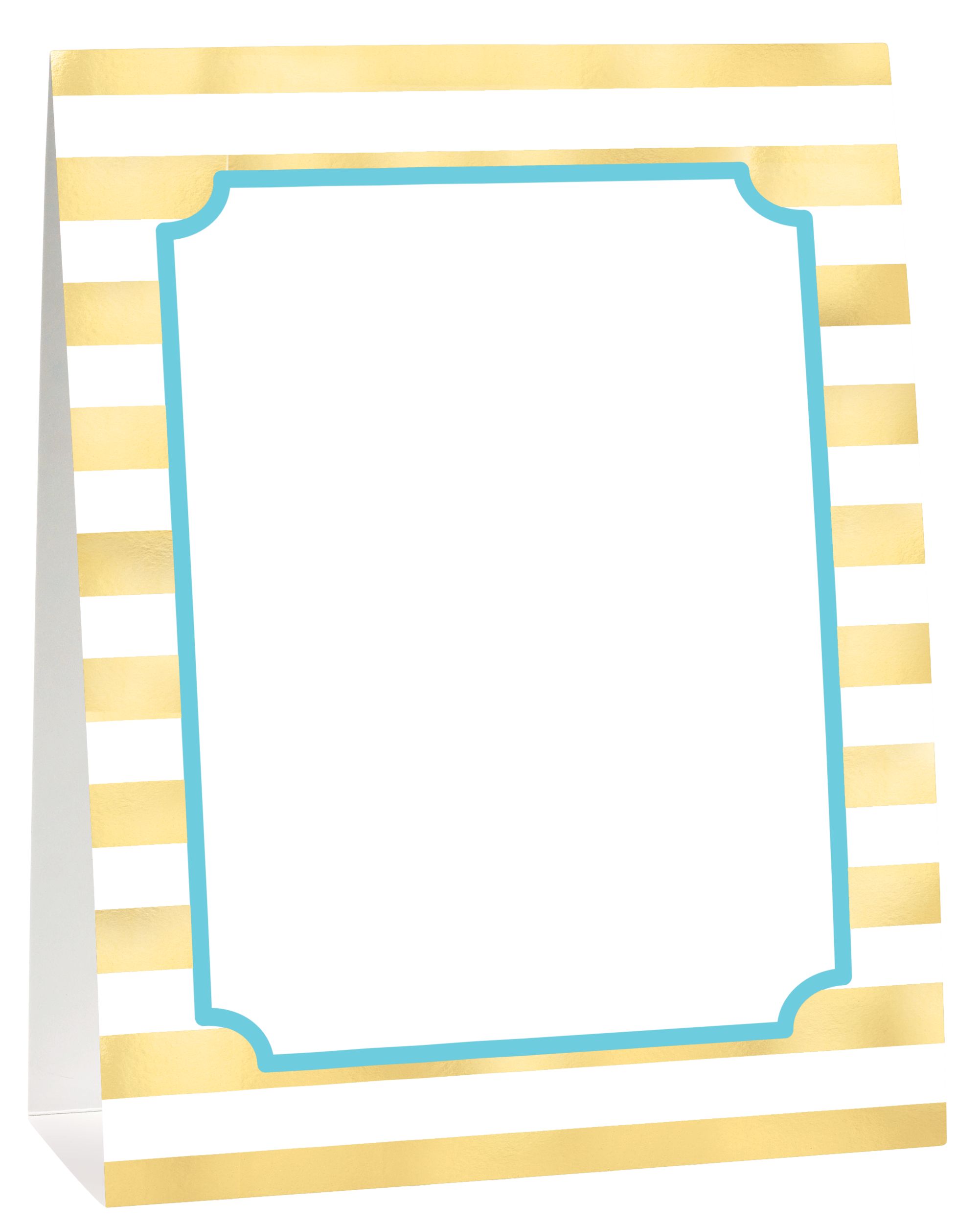 Metallic Blue  Gold 1st Birthday Buffet Decorating Kit, 12-pc Front_Angled_Right