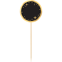 Metallic Gold Birthday Buffet Decorating Kit, 12-pc Front_Flat