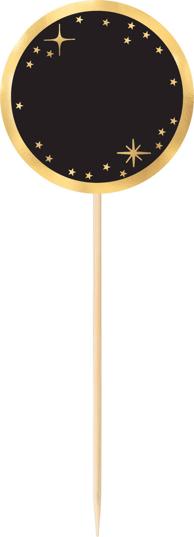 Metallic Gold Birthday Buffet Decorating Kit, 12-pc Front_Flat