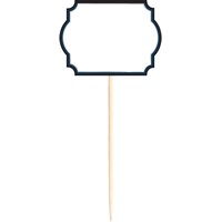 Trousse de décoration de buffet Joyeux anniversaire rétro, 12 pièces Front_Flat