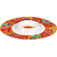 Plateau à croustilles et à trempettes Caliente Fiesta Front_Elevated