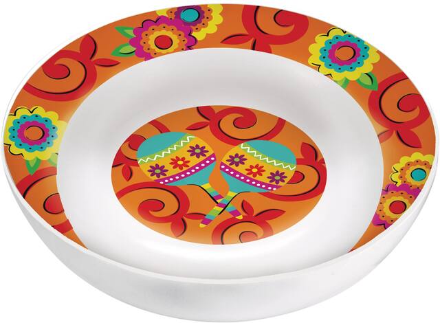 Caliente Fiesta Serving Bowl Front_Elevated