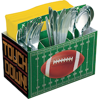 Porte-ustensiles en papier terrain de football Front_Angled_Right