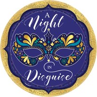 A Night in Disguise Masquerade Dinner Plates, 8-pk Overhead_Flat