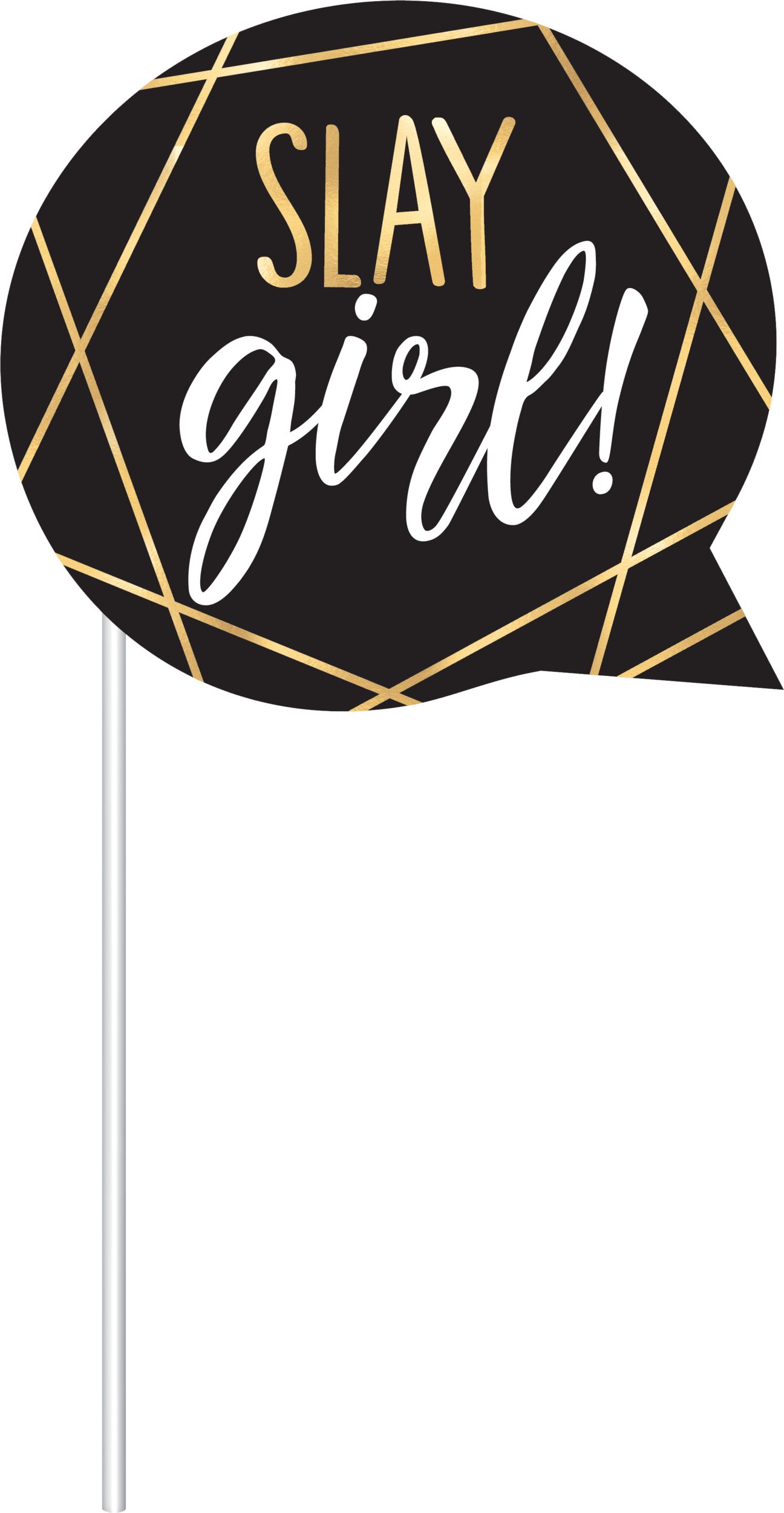 "Happy Birthday" Plastic Scene Setter Background Decoration with Photo Booth Props, Gold/Pink, 77-in, 14-pk, for Birthday Party Front_Flat