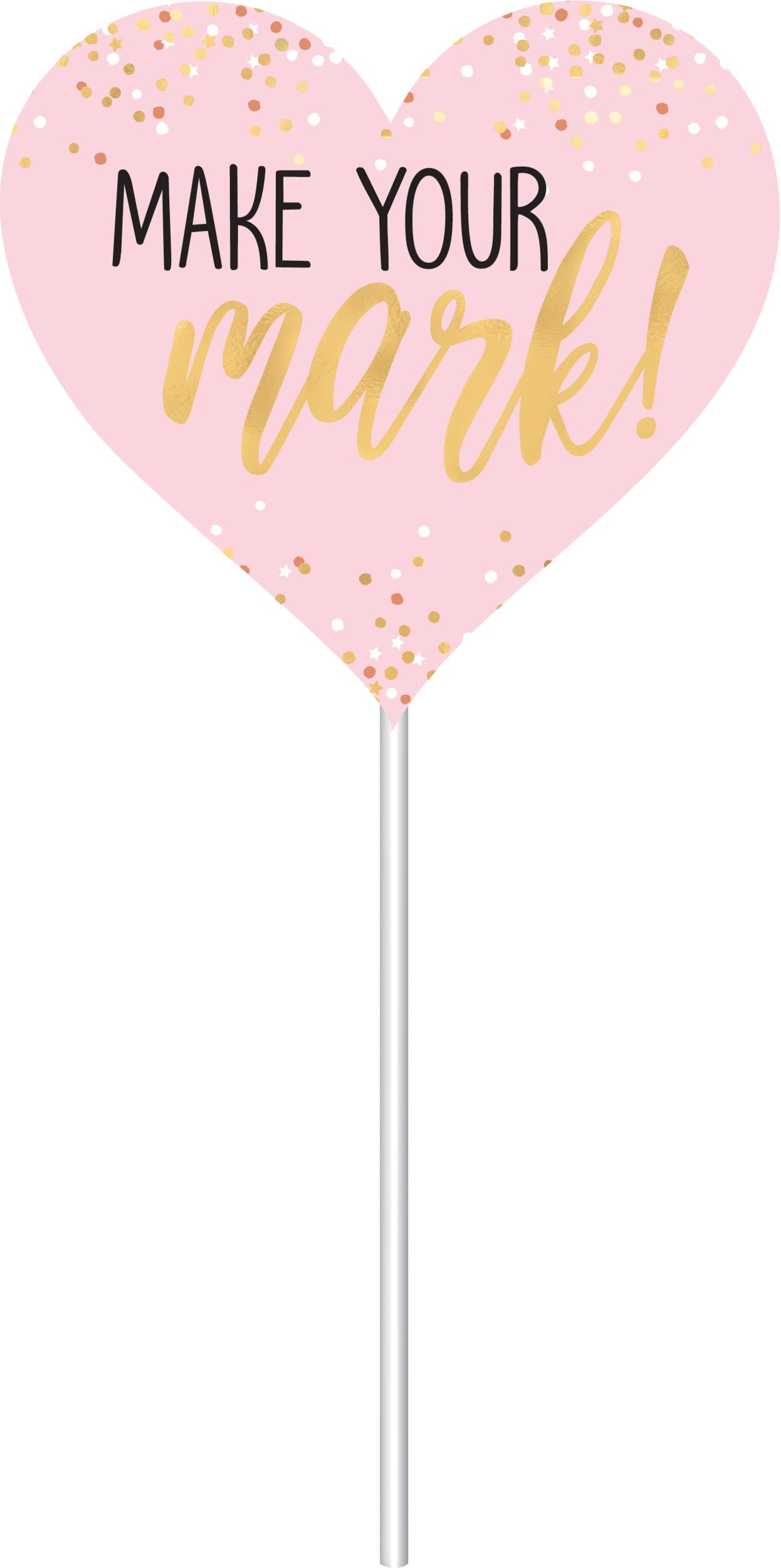 "Happy Birthday" Plastic Scene Setter Background Decoration with Photo Booth Props, Gold/Pink, 77-in, 14-pk, for Birthday Party Front_Flat