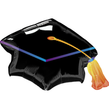 Graduation Cap Foil Balloon, Helium Inflation Included, 32-in Front_Flat
