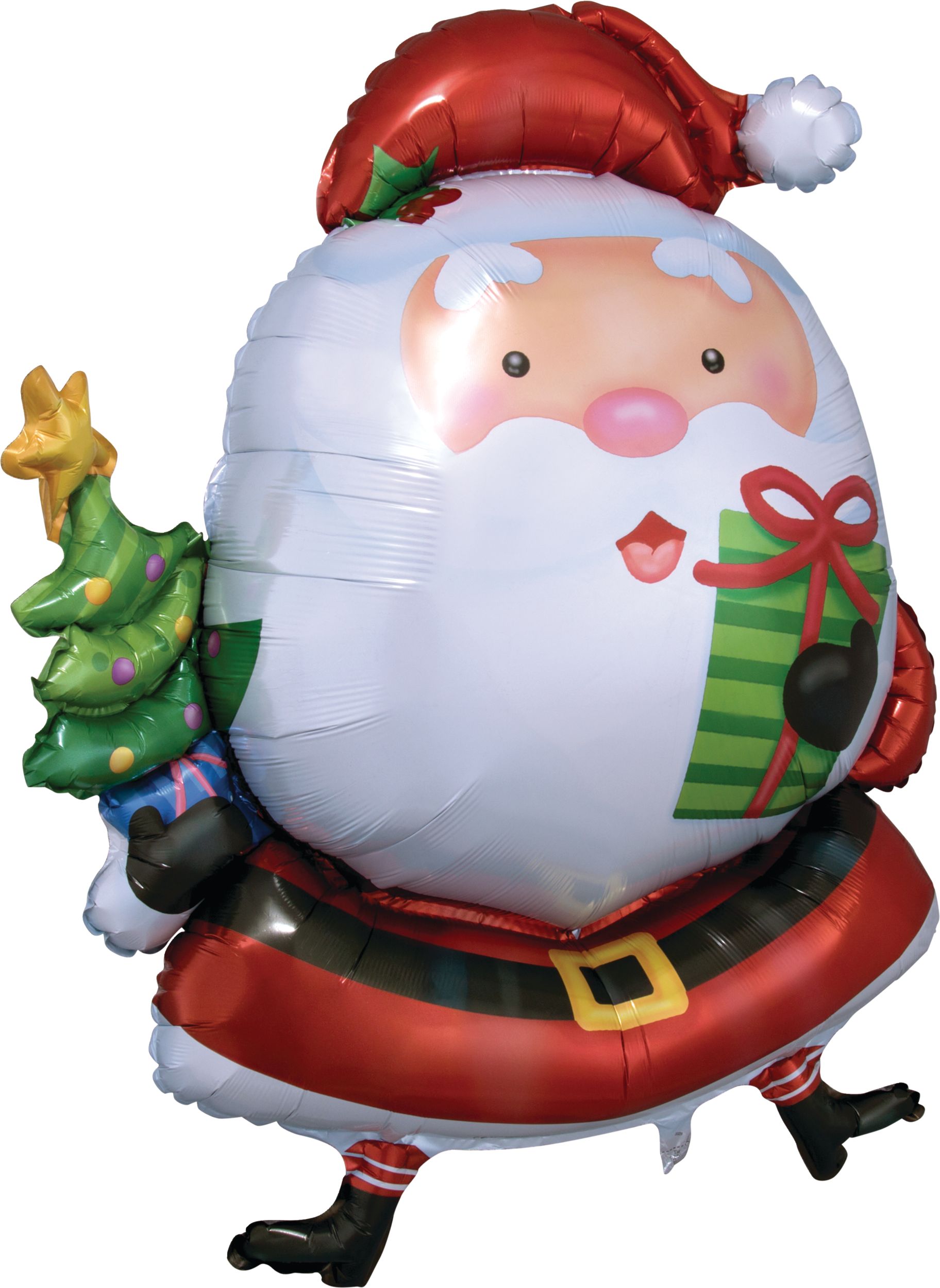 Giant Gifting Santa Balloon, 37-in Front_Angled_Right