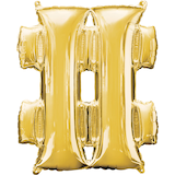 Ballon en aluminium satiné mot-clic, choix de couleurs, 33 po, gonflement à l'hélium et ruban inclus, anniversaire/remise de diplômes/fête prénatale/mariage/bal des finissants Front_Flat