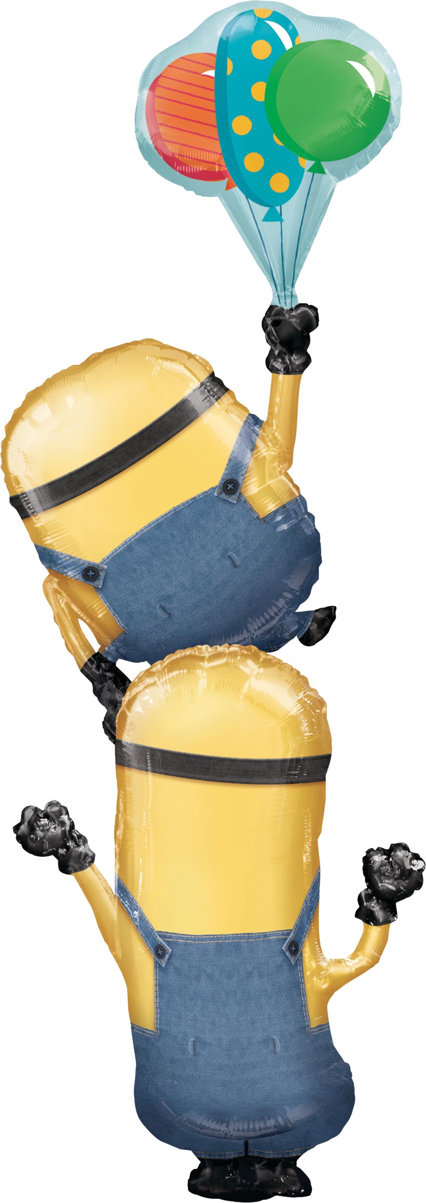 Ballon d’anniversaire en aluminium Détestable-moi et Minions, gonflage à l’hélium inclus, 40&nbsp;po Back_Flat