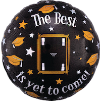 The Best Is Yet To Come Graduation Photo Balloon, 32-in Front_Flat