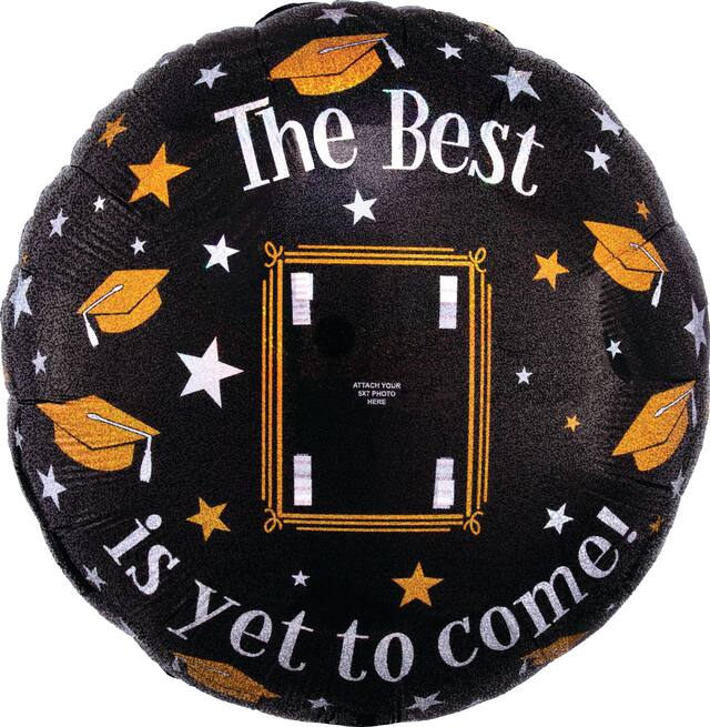 Ballon pour photo de finissant, The Best is yet to come, 32 po Front_Flat