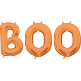 Air-Filled Orange Boo Letter Balloons, 3-pc Front_Flat