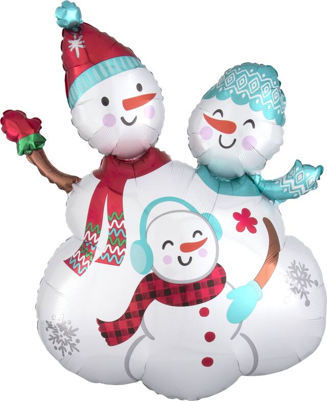 Snow Family Balloon, 31-in Front_Flat