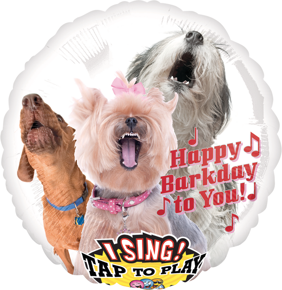 Singing Happy Birthday Dog Foil Balloon, Helium Inflation Included, 28-in |  Canadian Tire