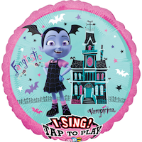 Giant Singing Vampirina Balloon, 28-in Front_Flat