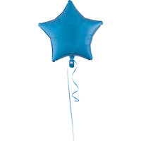 Prismatic Star Foil Balloon for Birthday/Graduation, Helium Inflation Included, 19-in, More Options Available Front_Flat