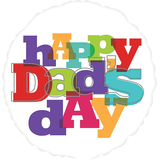 Happy Dad's Day Foil Balloon for Father's Day, Helium Inflation Included, 17-in Front_Flat