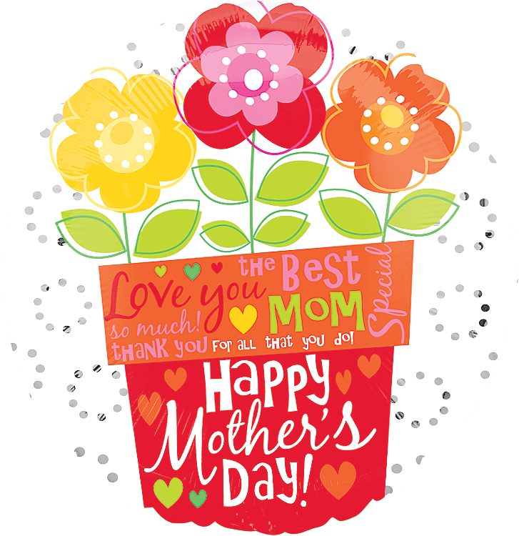 Mother's Day Flower Pot Balloon, 18in Canadian Tire