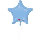 Ballon en aluminium, couleurs variées, étoile, 19 po, ruban et gonflage hélium compris pour fête d'anniversaire/remise des diplômes Front_Flat