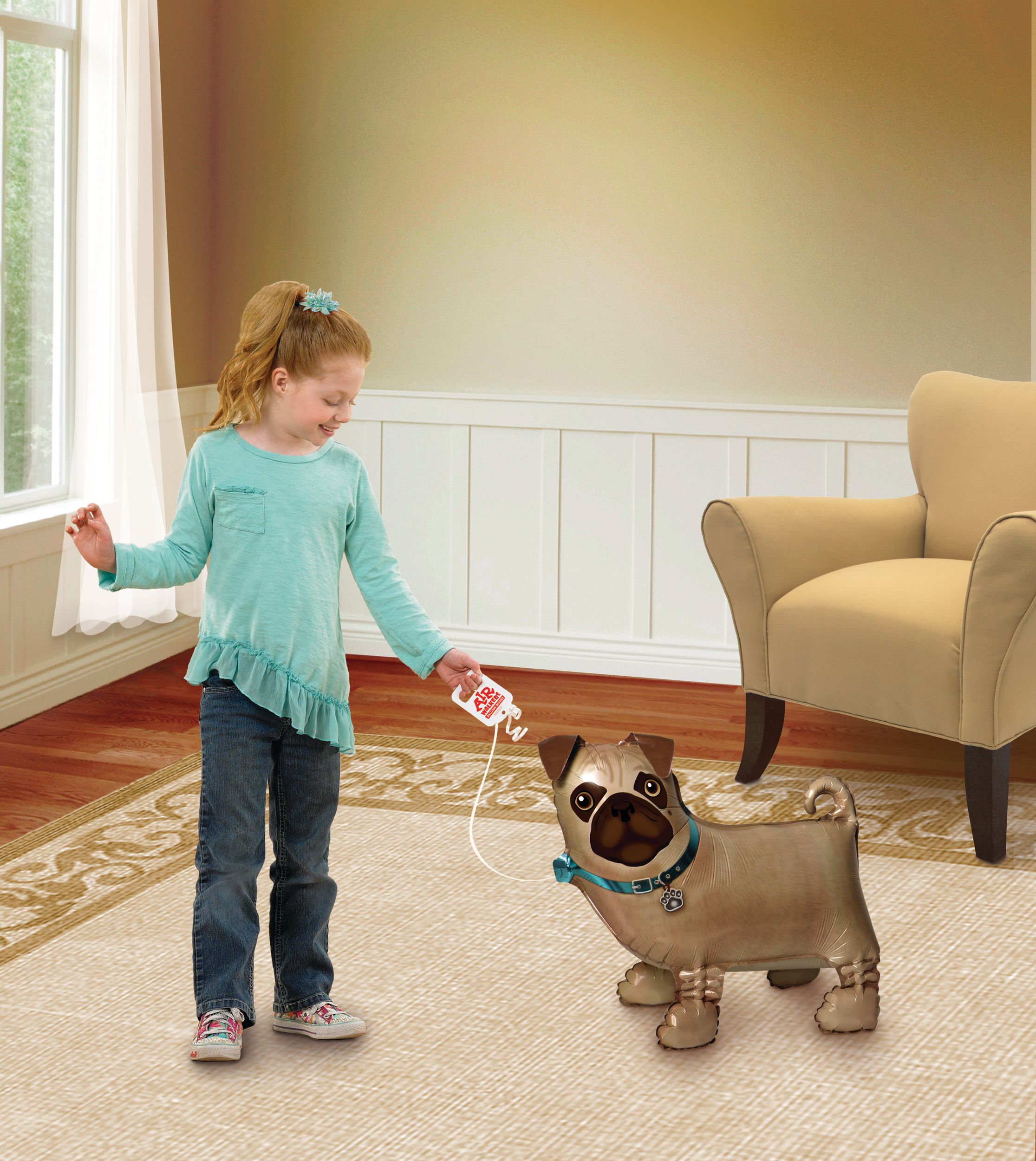 Precious Pug Balloon Buddy Front_Angled_Right