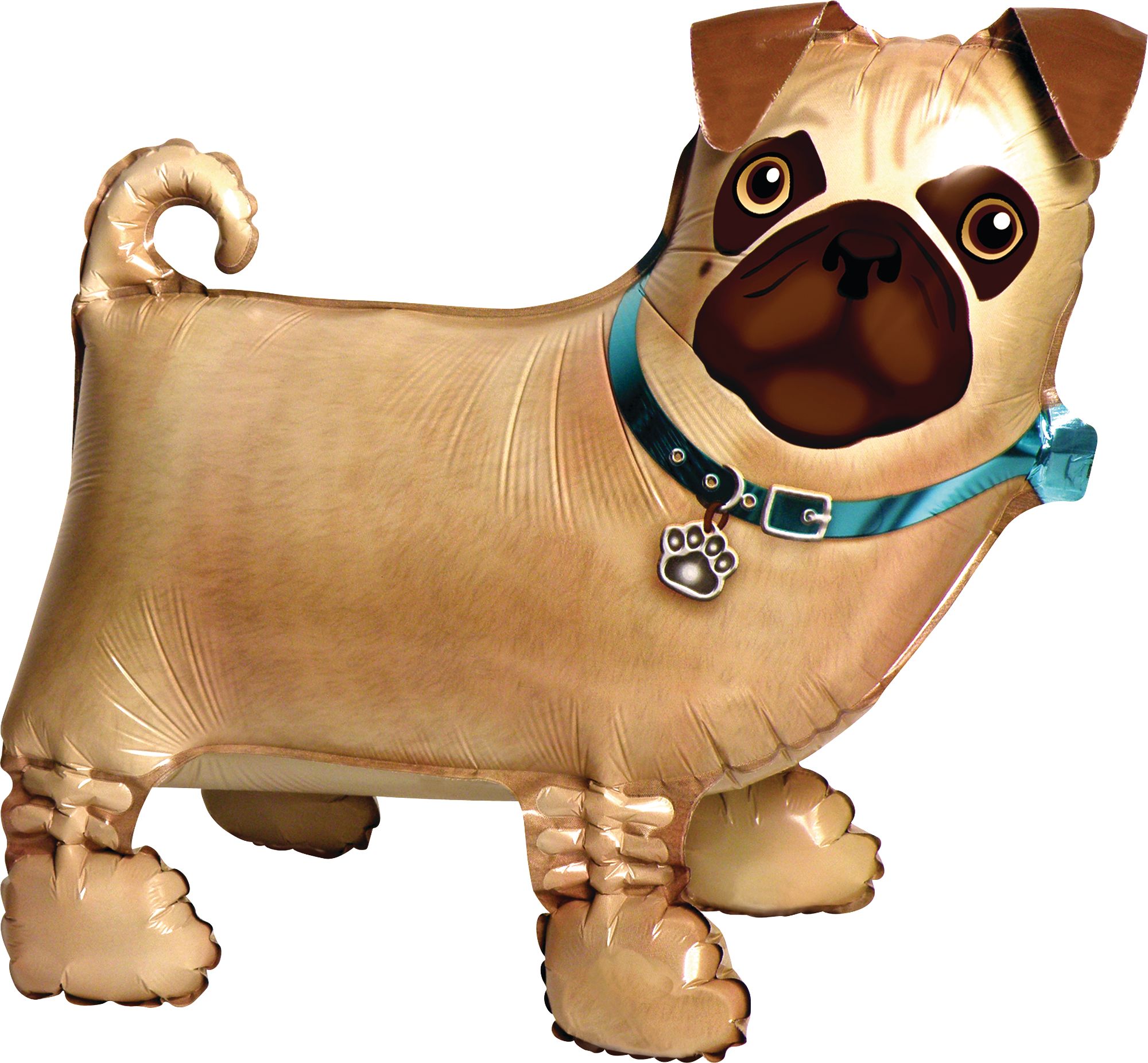 Precious Pug Balloon Buddy Front_Angled_Left
