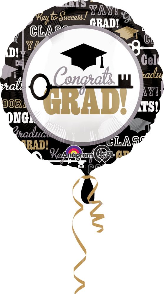 Graduation Key To Success Balloon, 17-in 