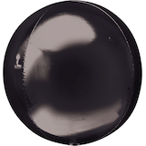 Orbz Satin Foil Balloon, Assorted Colours, 16-in, Helium Inflation & Ribbon Included for Birthday/Special Occasion Front_Flat