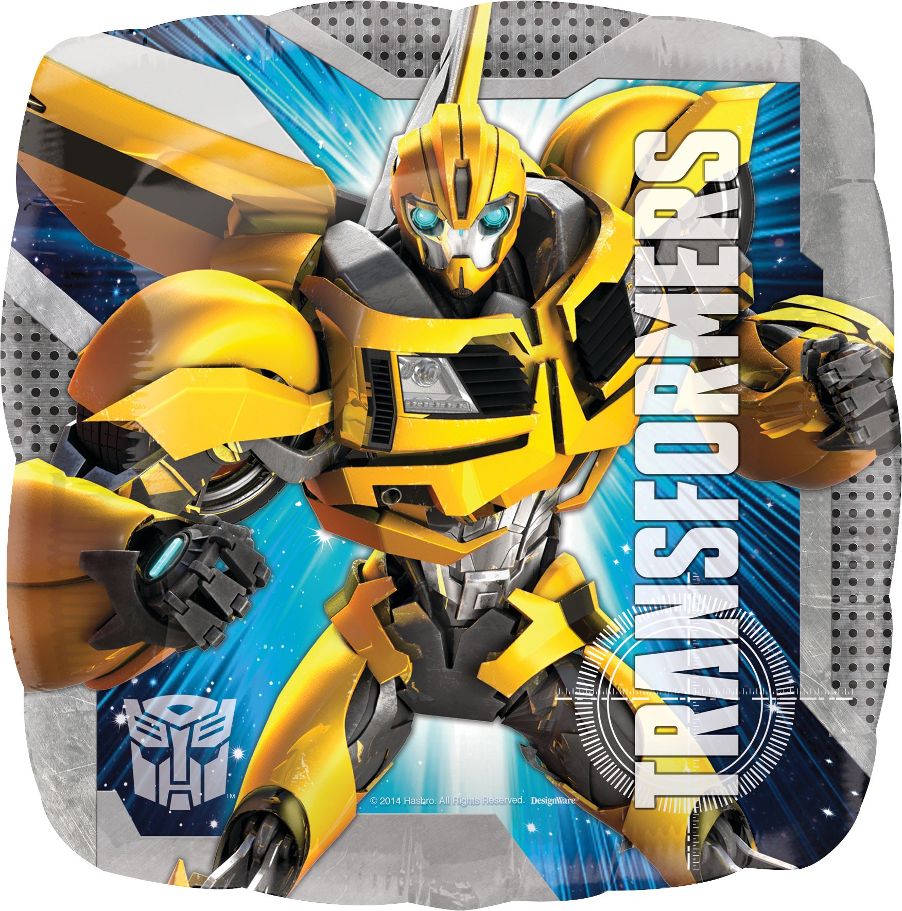 Transformers Optimus Prime & Bumblebee Foil Balloon for Birthday Party, Helium Inflation Included Front_Flat