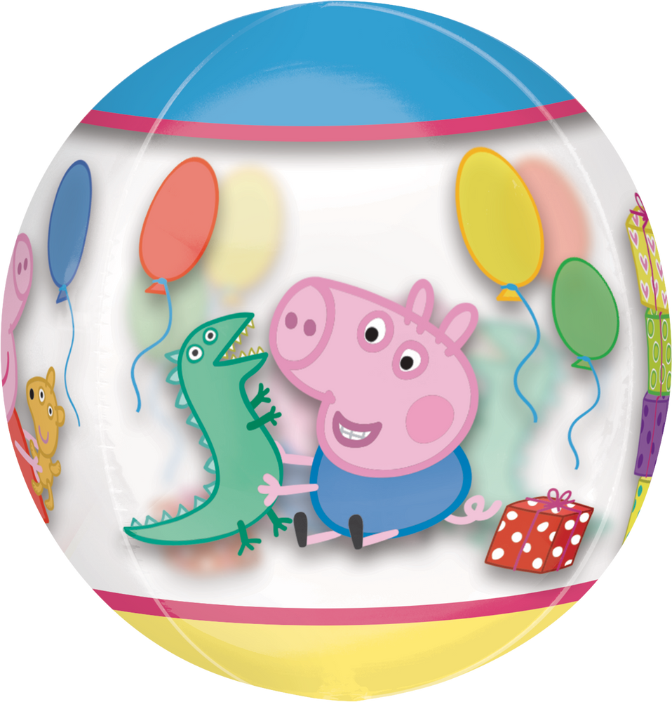 Ballon en aluminium See Thru ORBZ Peppa Pig pour fête d
