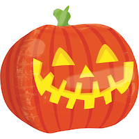 Ballon de citrouille-lanterne 3D, 18 po