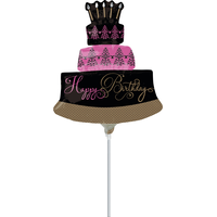 Mini ballon gonflable fabuleux gâteau de célébration Front_Flat