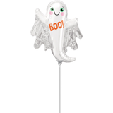 Halloween Air-Filled Ghostly Mini Shape Balloon Front_Flat