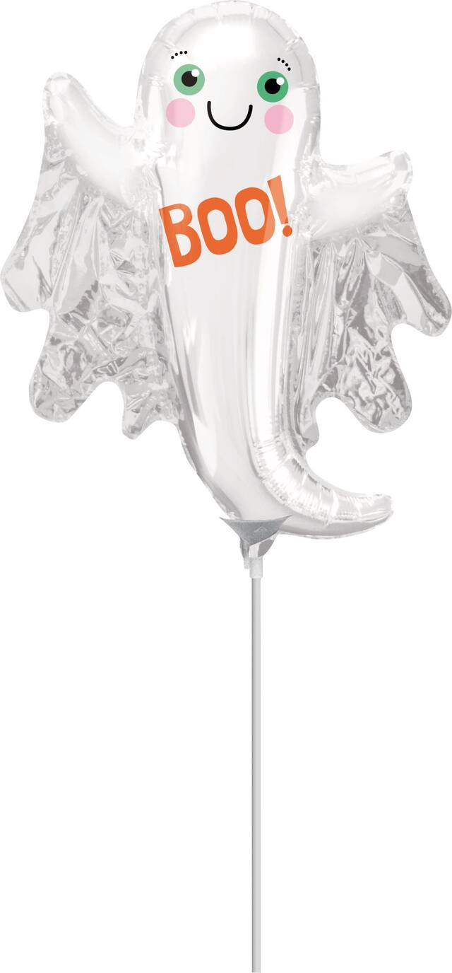 Mini ballon fantôme d'Halloween rempli d'air Front_Flat