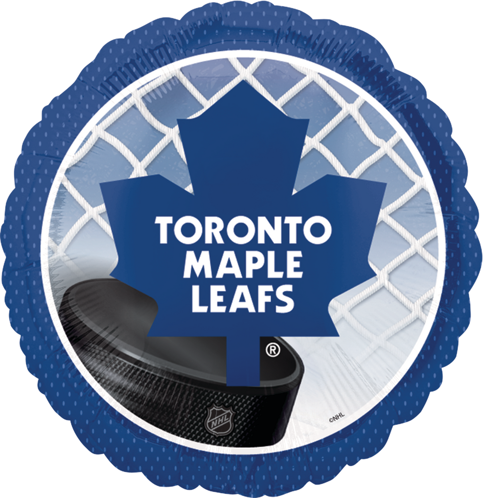Toronto Maple Leafs Foil Balloon for Hockey/Sports Party, Helium