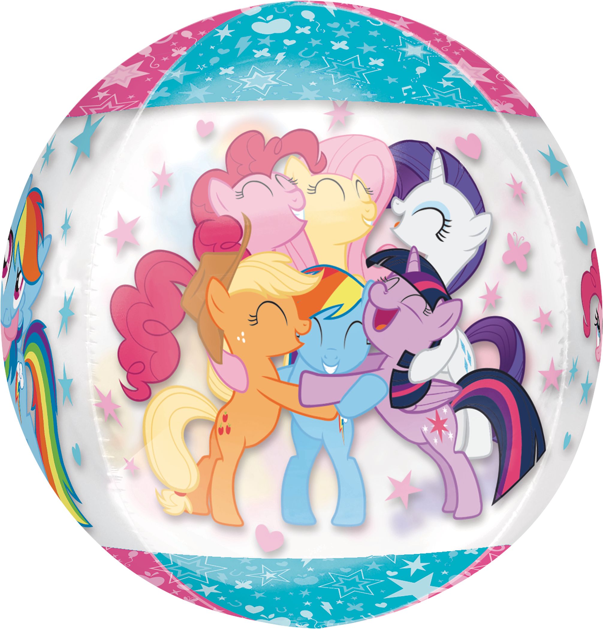 See Thru Orbz My Little Pony Balloon, 16-in Front_Flat